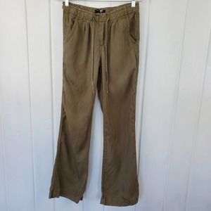 Velvet Heart Womens Sz XS Olive Green Tencel Long Pants
